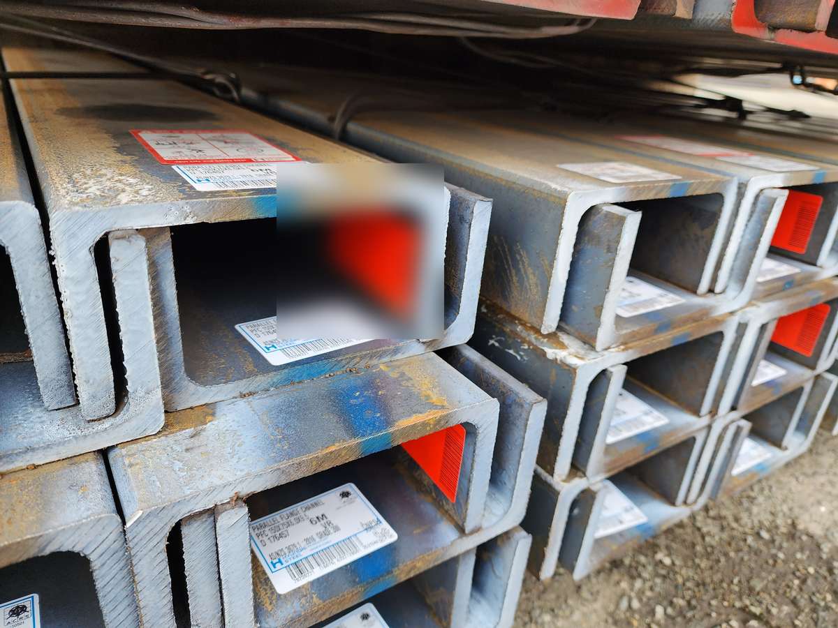 Mill labels carrying size, length and standard